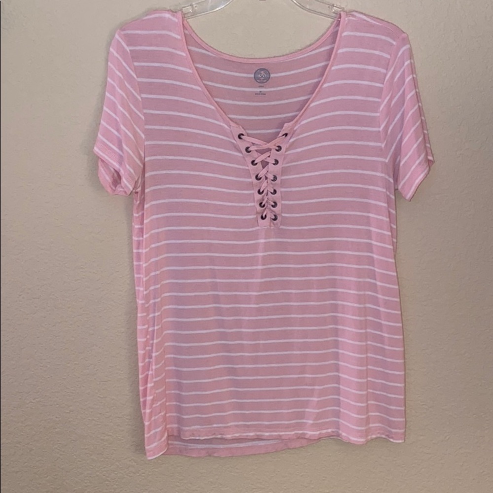 Striped pink top